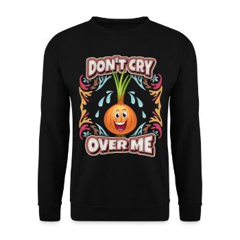 Onion, Comic, Onion Cartoon, Funny Saying - Unisex Sweatshirt - black - Front - Alina (178cm) & Michal (187cm)