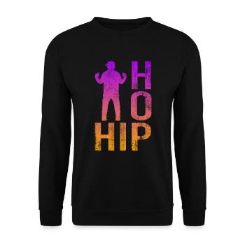 Hip Hop - Unisex Sweatshirt - black - Front - Alina (178cm) & Michal (187cm)