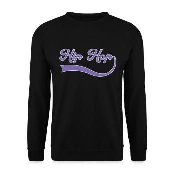 Lettrage Hip Hop - Sweat-shirt Unisexe - noir - Devant - Alina (178cm) & Michal (187cm)