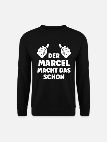 Marcel Lustiger Spruch Vorname Name Marcel - Unisex Pullover - Schwarz