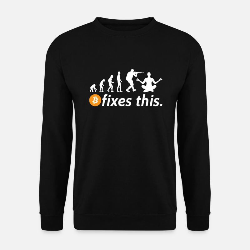 Bitcoin fixes this - Unisex Sweatshirt - black