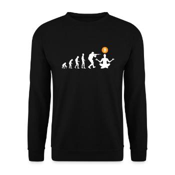 Évolution du bitcoin - Sweat-shirt Unisexe - noir - Devant - Alina (178cm) & Michal (187cm)
