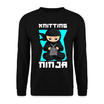 Tricot Tricot Ninja Tricot - Sweat-shirt Unisexe - noir - Devant - Alina (178cm) & Michal (187cm)