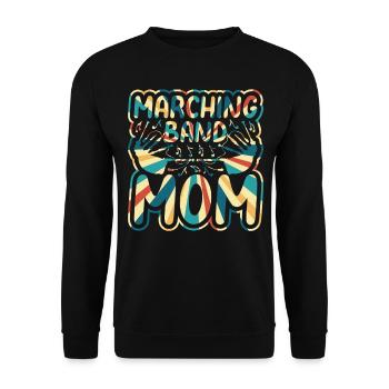 Marching Band Mom Bagpipe Instruments Cornemuse Cornemuse - Sweat-shirt Unisexe - noir - Devant - Alina (178cm) & Michal (187cm)