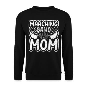 Marching Band Mom Bagpiping Mom Bagpilper Musicien - Sweat-shirt Unisexe - noir - Devant - Alina (178cm) & Michal (187cm)