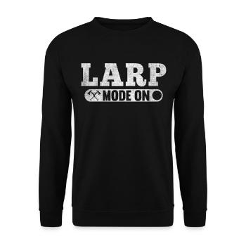 Larp Mode On Role-playing game LARP - Unisex Sweatshirt - black - Front - Alina (178cm) & Michal (187cm)
