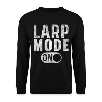 Larp Mode On Role-playing game LARP - Unisex Sweatshirt - black - Front - Alina (178cm) & Michal (187cm)