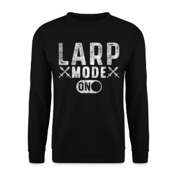 Larp Mode On Role-playing game LARP - Unisex Sweatshirt - black - Front - Alina (178cm) & Michal (187cm)