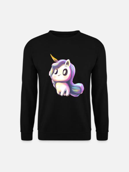 Niedliches Baby Einhorn - Unisex Pullover - Schwarz