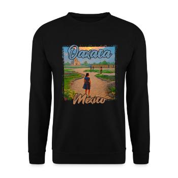 Sunset in Oaxaca, Mexico - Unisex Sweatshirt - black - Front - Alina (178cm) & Michal (187cm)