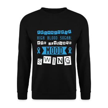 Diabetische Bauchspeicheldrüse - Unisex Pullover - Schwarz - Vorne - Alina (178cm) & Michal (187cm)