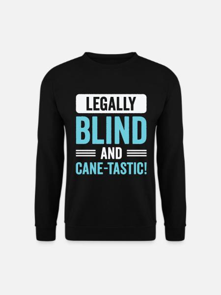Braille Blind Blindness Awareness Visually - Unisex Sweatshirt - black