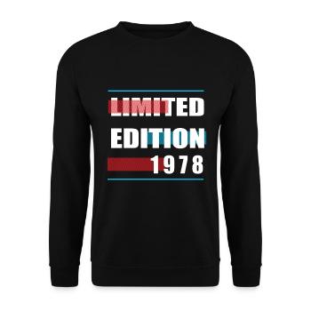 Limited Edition 1978 - Unisex Sweatshirt - black - Front - Alina (178cm) & Michal (187cm)