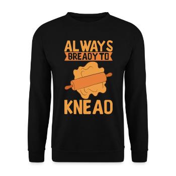 Bäcker Bäckerei Backen - Unisex Pullover - Schwarz - Vorne - Alina (178cm) & Michal (187cm)