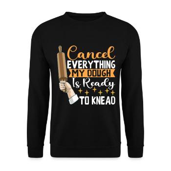 Bäcker Bäckerei Backen - Unisex Pullover - Schwarz - Vorne - Alina (178cm) & Michal (187cm)