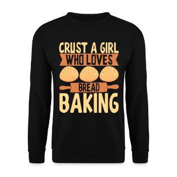 Bäcker Bäckerei Backen - Unisex Pullover - Schwarz - Vorne - Alina (178cm) & Michal (187cm)