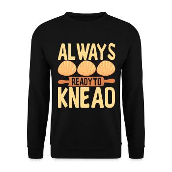 Bäcker Bäckerei Backen - Unisex Pullover - Schwarz - Vorne - Alina (178cm) & Michal (187cm)