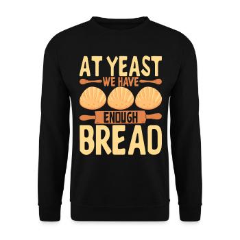 Bäcker Bäckerei Backen - Unisex Pullover - Schwarz - Vorne - Alina (178cm) & Michal (187cm)
