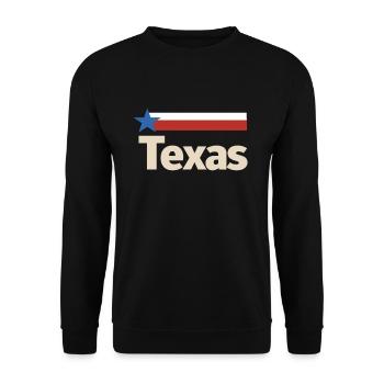 Texas Gift Huston Austin Dallas El Paso Rodeo - Unisex Sweatshirt - black - Front - Alina (178cm) & Michal (187cm)