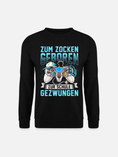Zocken - Unisex Pullover - Schwarz