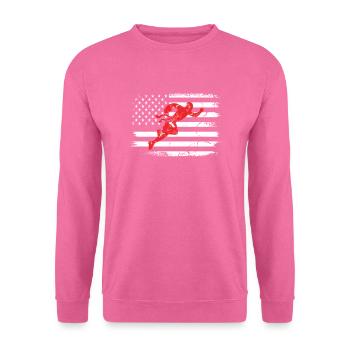 Flag Fooball US Flagge - Unisex Sweatshirt - pink - Front