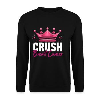 Breast Cancer Gift Breast Cancer Cancer Pink - Unisex Sweatshirt - black - Front - Alina (178cm) & Michal (187cm)