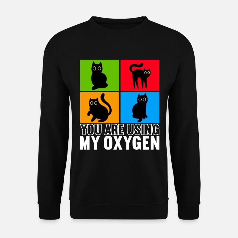 Chats Misanthrope Sarcasme - Sweat-shirt Unisexe - noir