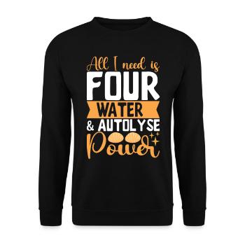 Bäcker Bäckerei Backen - Unisex Pullover - Schwarz - Vorne - Alina (178cm) & Michal (187cm)
