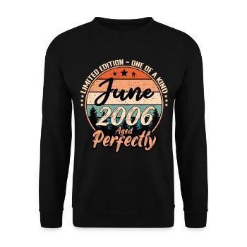 June 2006 anniversary 2006 legends June - Unisex Sweatshirt - black - Front - Alina (178cm) & Michal (187cm)