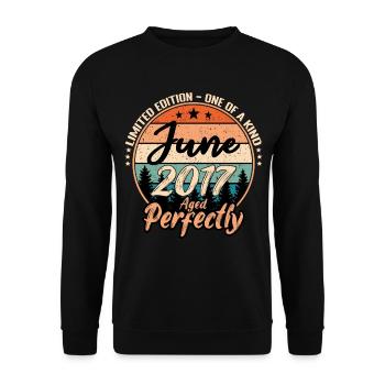 June 2017 anniversary 2017 legends June - Unisex Sweatshirt - black - Front - Alina (178cm) & Michal (187cm)