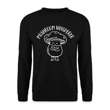 Cueilleur de champignons Chasseurs de champignons Amateurs de champignons Champignons Ferme de champignons - Sweat-shirt Unisexe - noir - Devant - Alina (178cm) & Michal (187cm)
