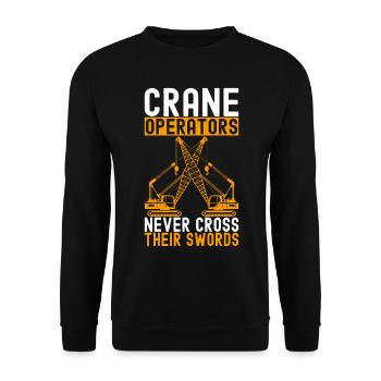 Grutier Grutier - Sweat-shirt Unisexe - noir - Devant - Alina (178cm) & Michal (187cm)
