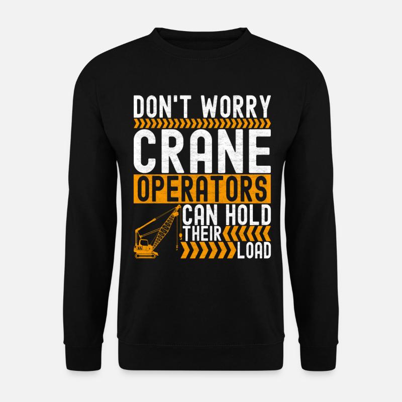 Kranführer Kranfahrer - Unisex Pullover - Schwarz