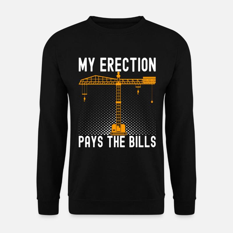 Kranführer Kranfahrer - Unisex Pullover - Schwarz