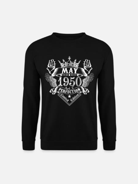 1950, May 1950, anniversary 1950, month of May, mid - Unisex Sweatshirt - black