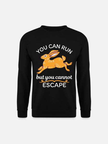 Rabbit, funny saying, rabbit, cute-rabbit - Unisex Sweatshirt - black