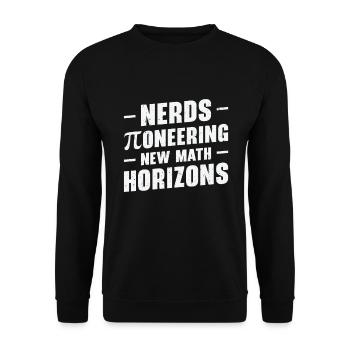 Pi Day Nerd Pi Symbol Number Nerdy Math - Sweat-shirt Unisexe - noir - Devant - Alina (178cm) & Michal (187cm)