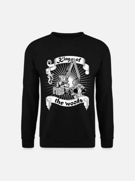 King of The Woods Harvester Waldarbeiter Förster - Unisex Pullover - Schwarz