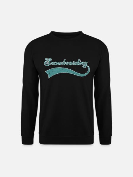Lettrage snowboard - Sweat-shirt Unisexe - noir