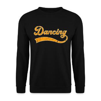 tanzen Schriftzug - Unisex Pullover - Schwarz - Vorne - Alina (178cm) & Michal (187cm)