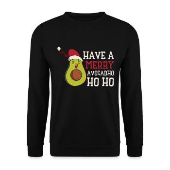 Noël Avocat Keto Fruit Diet Holiday Keto - Sweat-shirt Unisexe - noir - Devant - Alina (178cm) & Michal (187cm)