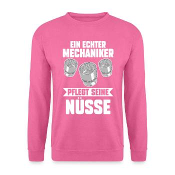 KFZ Mechaniker Automechaniker Auto Schrauber - Unisex Pullover - Pink - Vorne