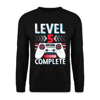 5th grade completed Realschule Gymnasium Gamer - Unisex Sweatshirt - black - Front - Alina (178cm) & Michal (187cm)