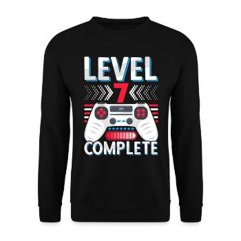 7th grade completed Realschule Gymnasium Gamer - Unisex Sweatshirt - black - Front - Alina (178cm) & Michal (187cm)
