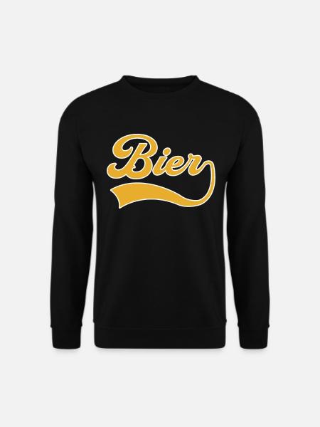 Bier Schriftzug - Unisex Pullover - Schwarz