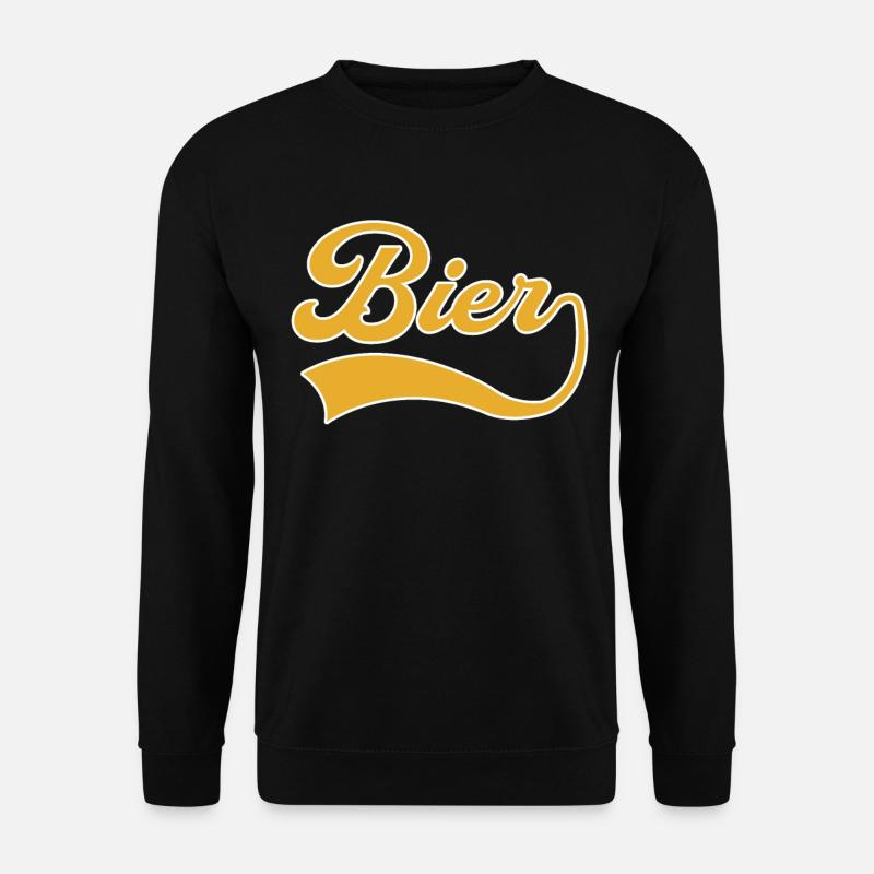 Bier Schriftzug - Unisex Pullover - Schwarz