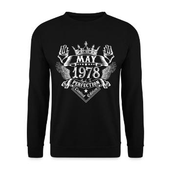 May 1978 | May 1978 anniversary 1978 - Unisex Sweatshirt - black - Front - Alina (178cm) & Michal (187cm)
