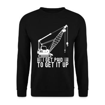 Grutier Grutier - Sweat-shirt Unisexe - noir - Devant - Alina (178cm) & Michal (187cm)