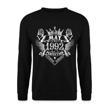 May 1992 | May 1992 anniversary 1992 - Unisex Sweatshirt - black - Front - Alina (178cm) & Michal (187cm)