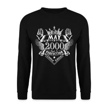May 2000 | May 2000 anniversary 2000 - Unisex Sweatshirt - black - Front - Alina (178cm) & Michal (187cm)